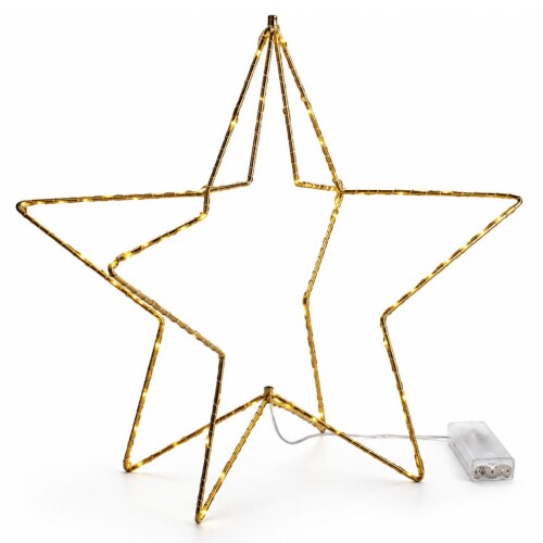 Stern LED Metall 40x40cm gold