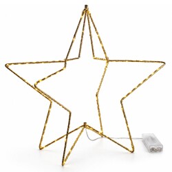 Stern LED Metall 40x40cm gold