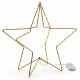 Stern LED Metall 40x40cm gold