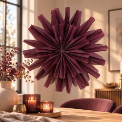 Flower Foldy Dekohänger Papier 60cm purple