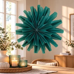 Flower Foldy Dekohänger Papier 60cm türkis