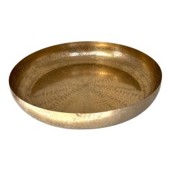 Schale Harva Metall 46cm gold