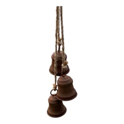 Glockenbündel Metall 54x15cm rost
