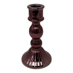 Kerzenleuchter Luxia Glas 15x8cm purple