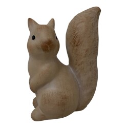 Eichhörnchen Keramik 14x10cm braun