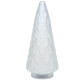 Weihnachtsbaum Glas 24x11cm weiss