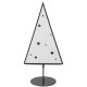 Weihnachtsbaum Stanny Metall 31x15cm weiss-grau