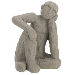 Figur Bertollo Zement 18cm grau
