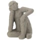 Figur Bertollo Zement 18cm grau