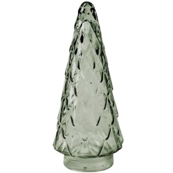 Weihnachtsbaum Glas 24x11cm grün