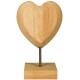 Herz Dreams Holz 18cm braun
