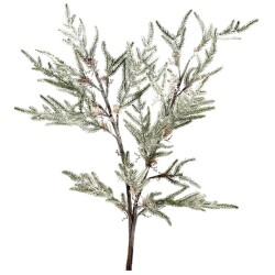 Tanne Snowy Deko Zweig Kunststoff 125cm grün-weiss