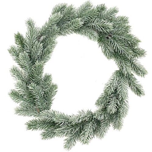Kranz Tanne Frosty Kunststoff 40cm grün