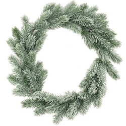 Kranz Tanne Frosty Kunststoff 40cm grün
