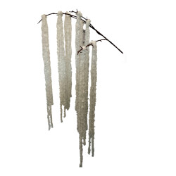 Armaranthus Kunstblume Zweig 122cm weiss