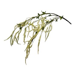 Amaranthus Kunstblume Zweig 126cm weiss-grün