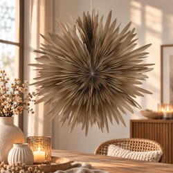 Flower Foldy Dekohänger Papier 60cm taupe