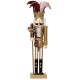 Nussknacker Malon Holz 40cm burgundy