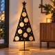 Weihnachtsbaum Metall 100x45cm schwarz