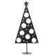 Weihnachtsbaum Metall 100x45cm schwarz