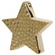 Stern Deko Porzellan 13cm gold