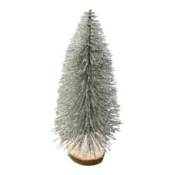 Weihnachtsbaum Glitter 38cm silber